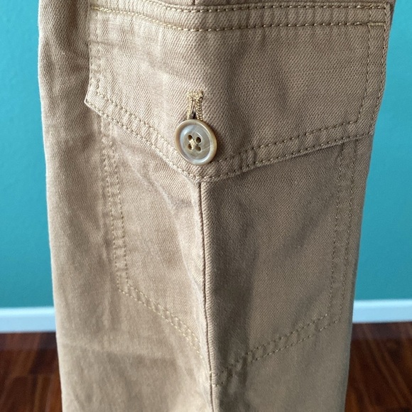Talbots Women's Super-soft Cargo Pants P15 Petit Khak High Rise 100% Cotton Y-2 - Picture 6 of 11